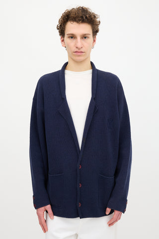 Valentino Embroidered Logo Cardigan