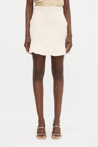 Valentino Flounce Hem Mini Skirt