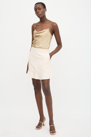 Valentino Flounce Hem Mini Skirt