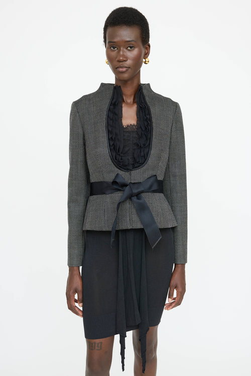 Valentino 2008 Ruffle Jacket
