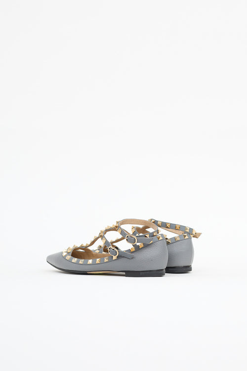 Valentino Rockstud Cage Flat