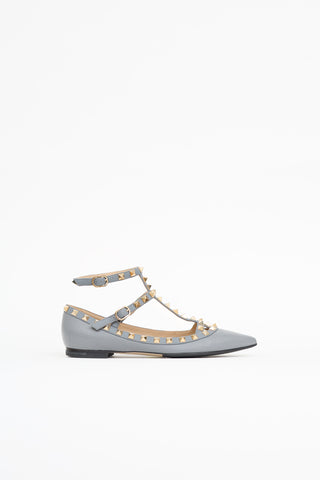 Valentino Rockstud Cage Flat