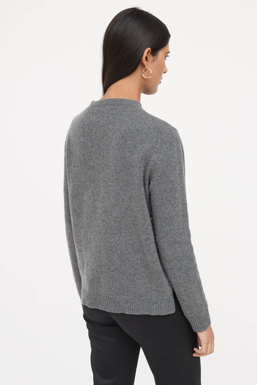 Valentino Cashmere Rockstud Sweater