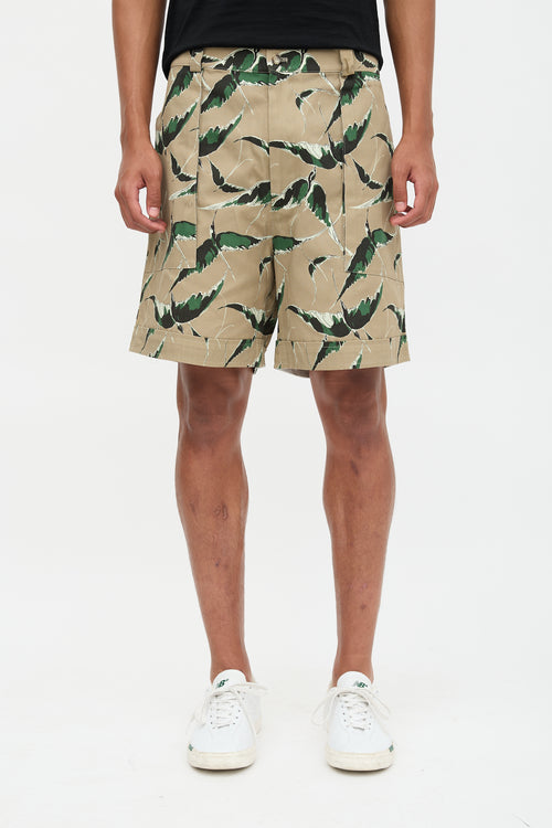 Valentino Hawaiian Couture Printed Shorts
