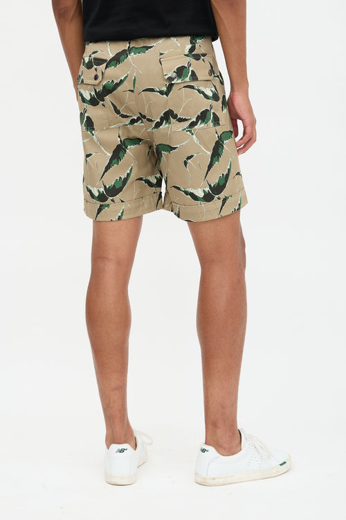Valentino Hawaiian Couture Printed Shorts