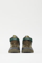 Valentino Green Leather Camo High Top Sneaker