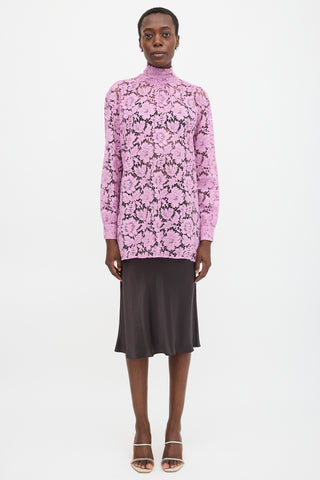 Valentino Lace Tie Tunic Blouse