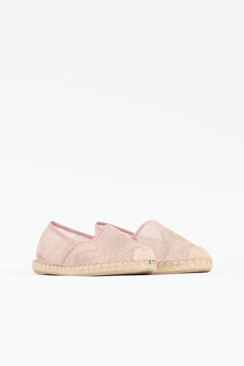 Valentino Lace Espadrille Sneaker