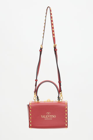 Valentino Leather Alcove Rockstud Box Bag
