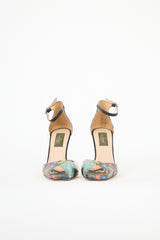 Valentino Leather Printed Heel