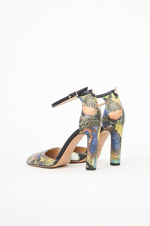 Valentino Leather Printed Heel