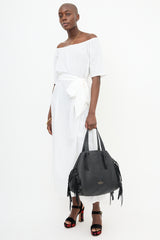 Valentino Leather Rockee Fringe Bag