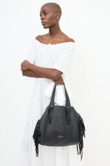 Valentino Leather Rockee Fringe Bag