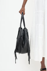 Valentino Leather Rockee Fringe Bag