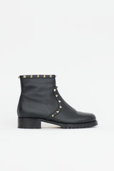 Valentino Leather Rockstud Boot