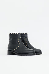 Valentino Leather Rockstud Boot