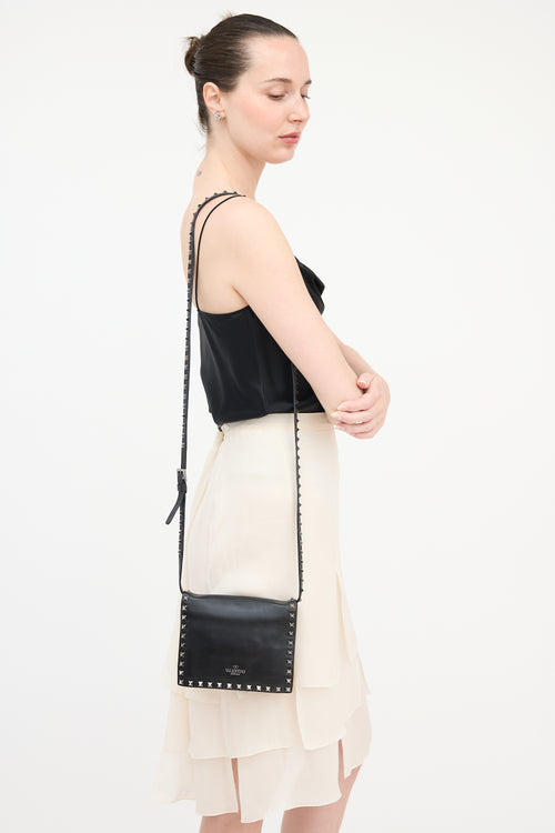 Valentino Leather Rockstud Crossbody Bag