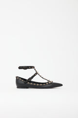 Valentino Leather Rockstud Flat
