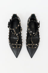 Valentino Leather Rockstud Flat