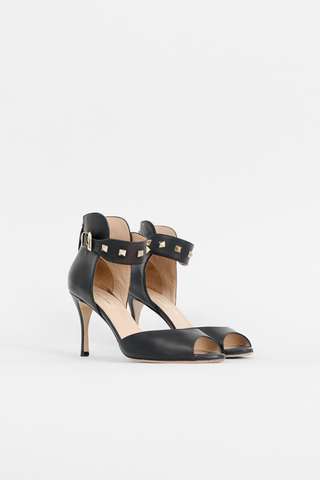 Valentino Leather Rockstud Sandal