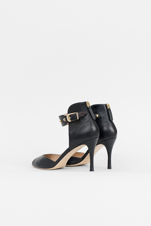 Valentino Leather Rockstud Sandal