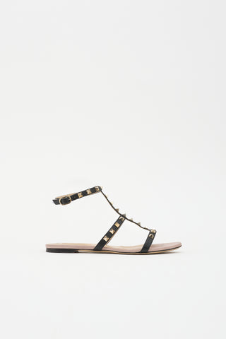 Valentino Leather Rockstud Sandal