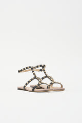 Valentino Leather Rockstud Sandal