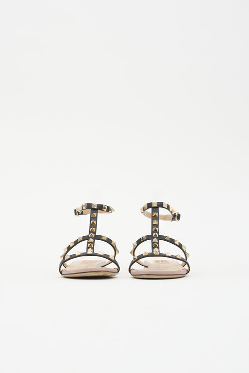 Valentino Leather Rockstud Sandal