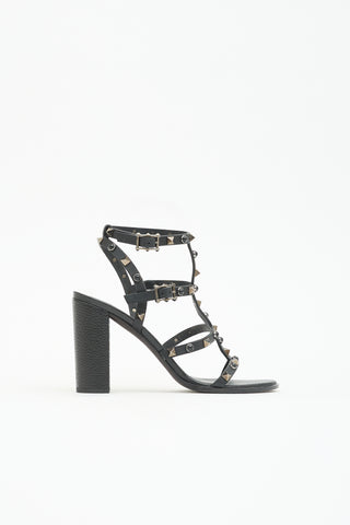 Valentino Leather Rockstud Sandal