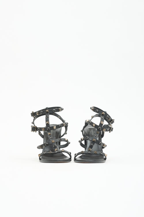 Valentino Leather Rockstud Sandal