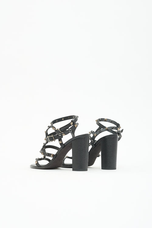 Valentino Leather Rockstud Sandal
