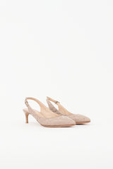 Valentino Quilted Rockstud Slingback Pump