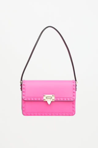 Valentino Leather Rockstud23 Shoulder Bag