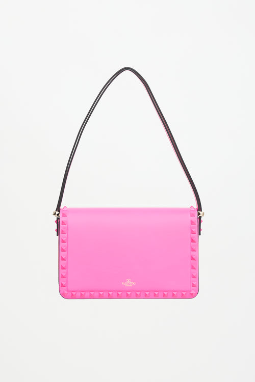 Valentino Leather Rockstud23 Shoulder Bag