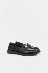 Valentino Leather Roman Stud Loafer
