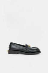 Valentino Leather Roman Stud Loafer