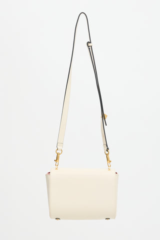 Valentino Leather Stud Sign Bag