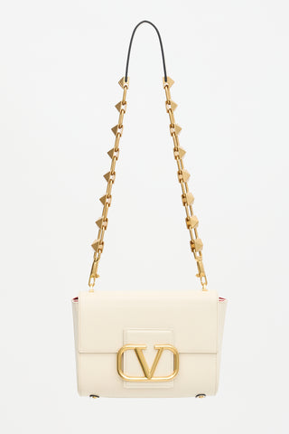 Valentino Leather Stud Sign Bag