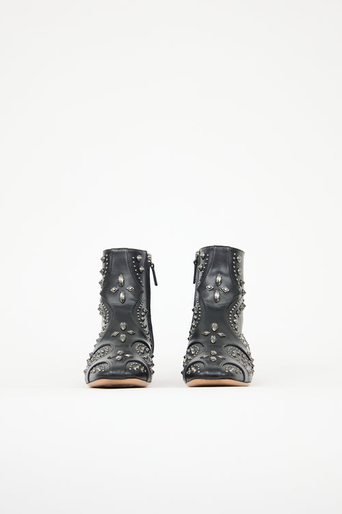 Valentino Leather Studded Boot