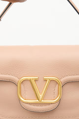 Valentino Leather Alltime VLogo Bag