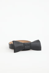Valentino Leather Bow Belt