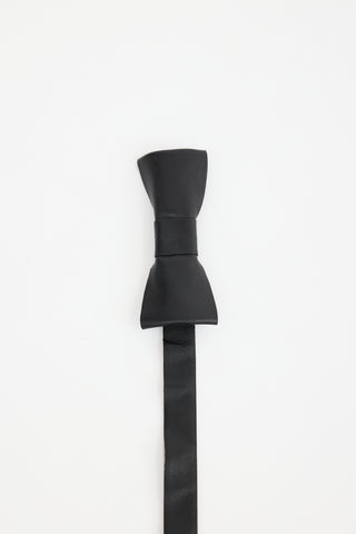 Valentino Leather Bow Belt