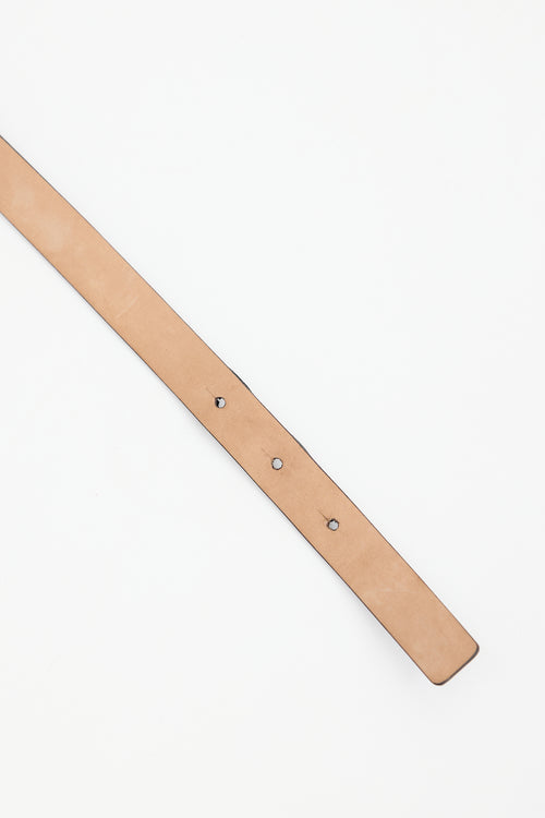 Valentino Leather Bow Belt