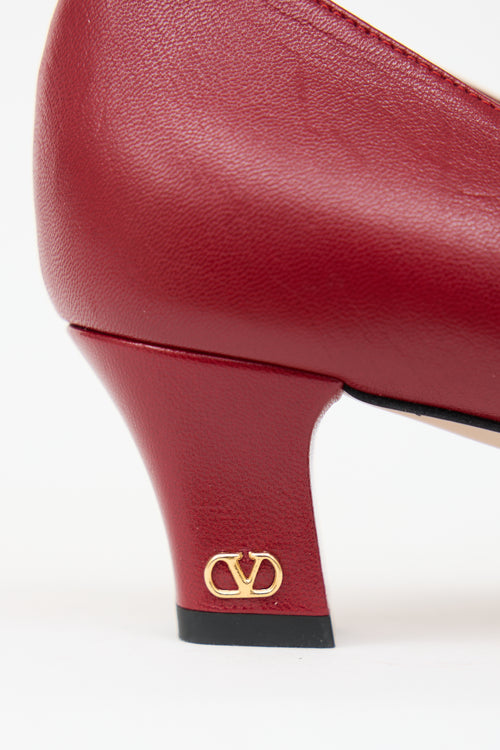 Valentino Leather Bowow Pump
