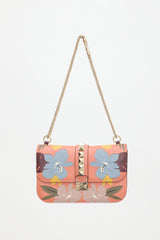 Valentino Leather Floral Rockstud Bag