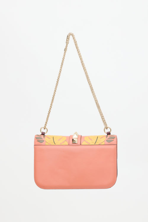 Valentino Leather Floral Rockstud Bag
