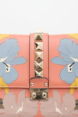 Valentino Leather Floral Rockstud Bag