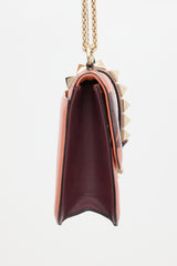Valentino Leather Floral Rockstud Bag