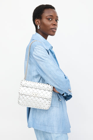Valentino Leather Medium Rockstud Spike Bag