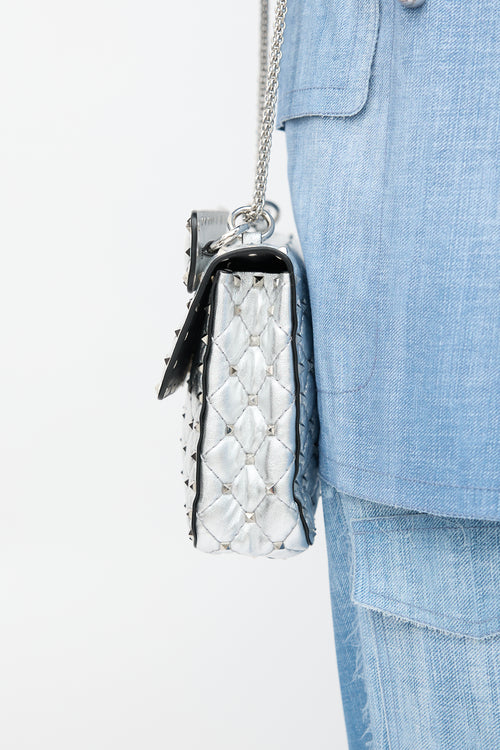 Valentino Leather Medium Rockstud Spike Bag